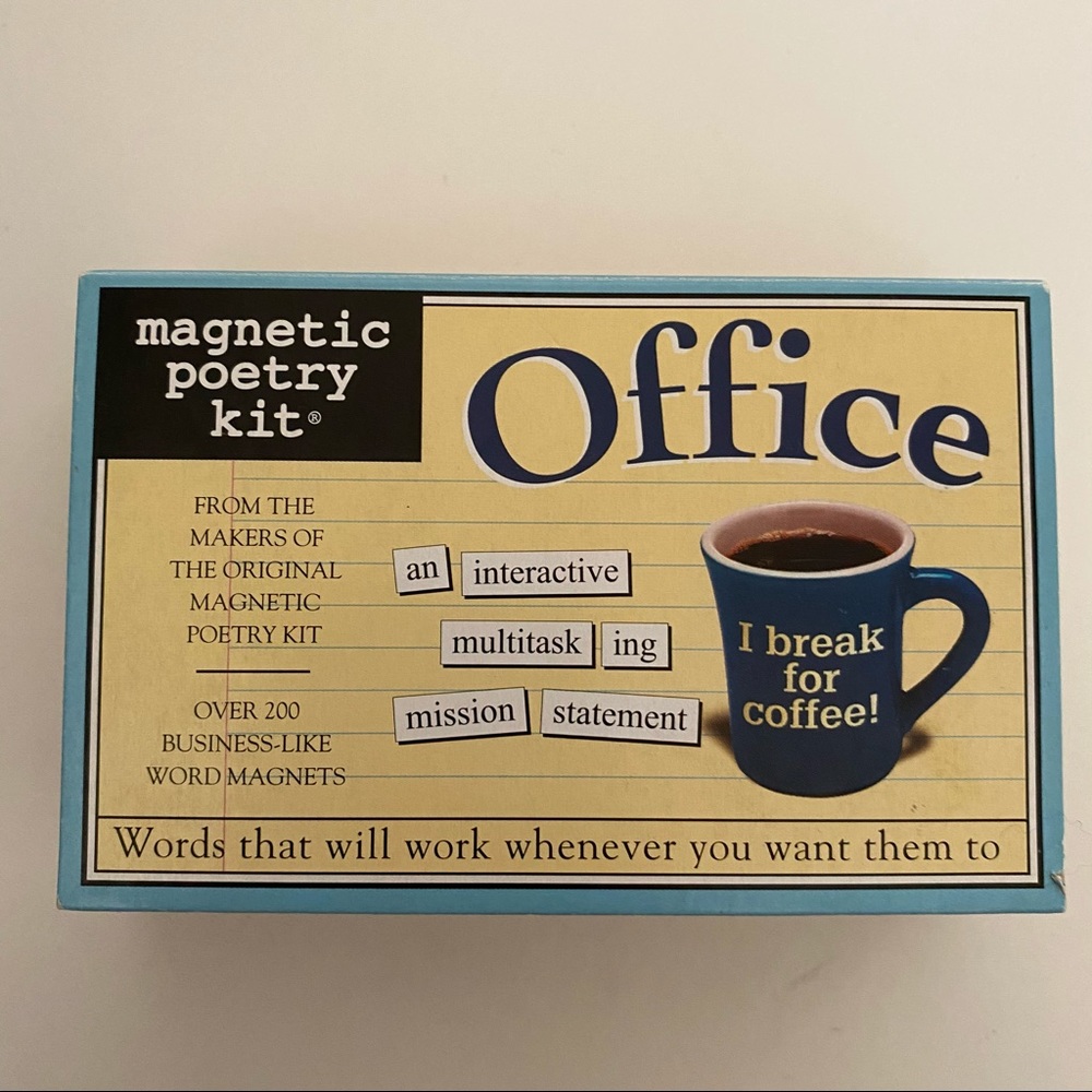 Magnetic poetry kit